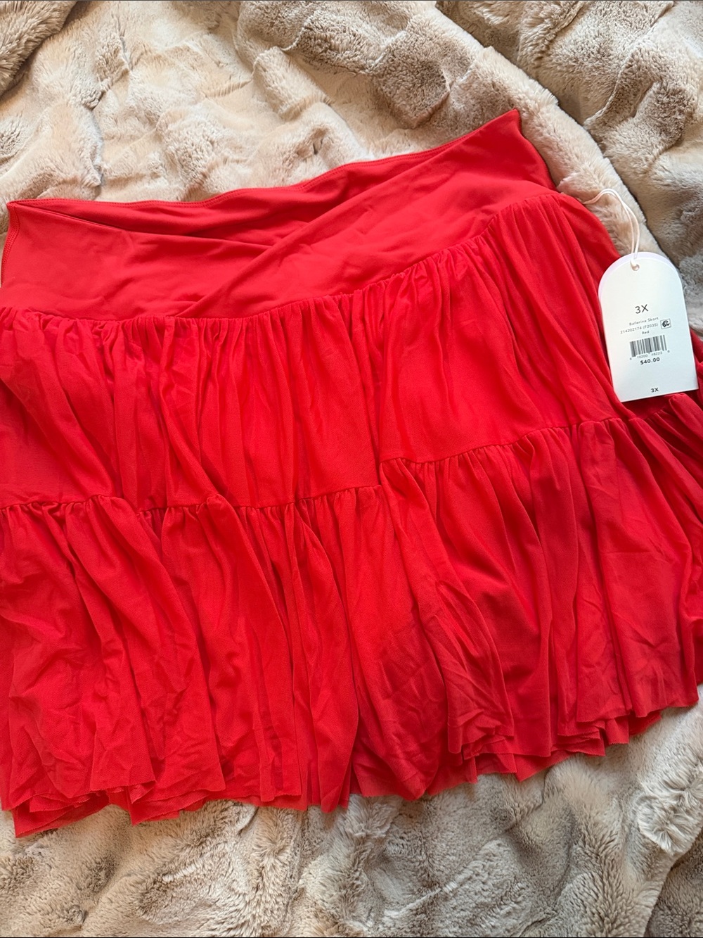 Blogilates Red Ballerina Skort